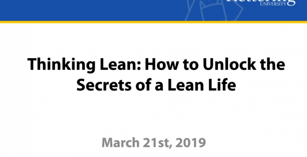 Thinking Lean: How to Unlock the Secrets of a Lean Life